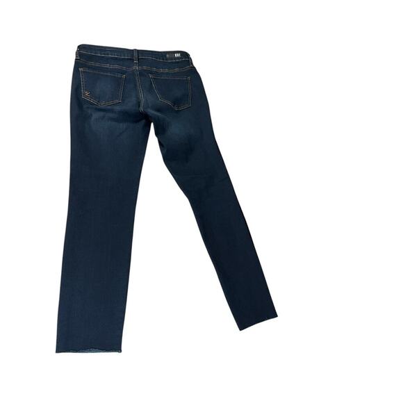 KUT FROM THE CLOTH Connie Ankle Skinny Size 6 Dark Blue Fringe Bottom Casual - Picture 6 of 12